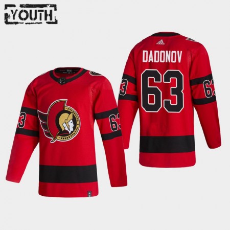 Camisola Ottawa Senators Evgenii Dadonov 63 2020-21 Reverse Retro Authentic - Criança
